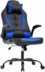 BestOffice Ergonomic Gaming Chair, Lumbar Support, Swivel Rolling for Men, Women(Blue)