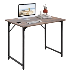 32 inch Computer Desk,Office Desk with Metal Frame,Adults can easily use it,Vintage
