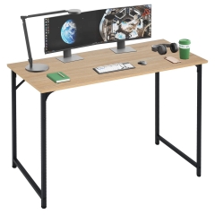 BestOffice 47.2 inches Computer Desk,Modern Simple Style PC Desk with Metal Frame，Nature
