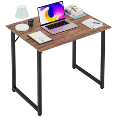 FDW 32 inch Computer Desk,Office Desk with Metal Frame,Adults can easily use it,Vintage