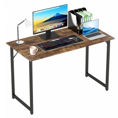 FDW 47.2 inches Computer Desk,Modern Simple Style PC Desk with Metal Frame,Vintage FDW 47.2 inches Computer Desk,Modern Simple Style PC Desk with Metal Frame,Vintage