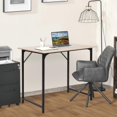 BestOffice 32 inch Computer Desk,Office Desk with Metal Frame,Modern Simple Style for Home Office Study,Writing for Small Space Nature