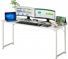 PayLessHere 63 Inch White Computer Desk with Metal Frame, Adjustable Feet,Pack of 1 PayLessHere 63 Inch White Computer Desk with Metal Frame, Adjustable Feet,Pack of 1