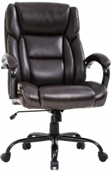 Heavy Duty Big and Tall Office Chair 400lbs Ergonomic Massage Function High Back PU Leather Chair with Lumbar Support for Home Office ,Black