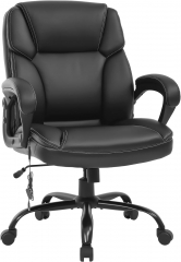Ergonomic Big and Tall Office Chair Wide Computer Chair with Lumbar Support, 400 lbs Weight Capacity Executive Task Chair for Home Office Desk(Black)