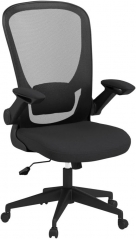 FDW Ergonomic Office Chair, Lumbar Support, Mesh Computer Chair Swivel Rolling for Adult, Black