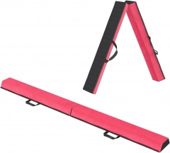6/8 FT Floor Balance Beam Folding Balance Beam Gymnastics Balance Beam w/Carry Handles Anti-Slip Base for Kids, Beginners & Professional (Pink) 6/8 FT Floor Balance Beam Folding Balance Beam Gymnastics Balance Beam w/Carry Handles Anti-Slip Base for Kids, Beginners & Professional (Pink)
