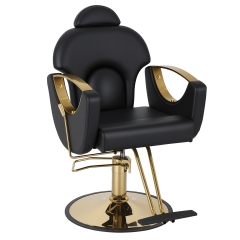 Professional Salon Chair, Hydraulic Barber Chair with Reclining Backrest, Height Adjustable Salon Styling Chair with Headrest for Barber Shop Black Professional Salon Chair, Hydraulic Barber Chair with Reclining Backrest, Height Adjustable Salon Styling Chair with Headrest for Barber Shop Black