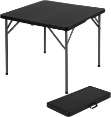 Bestoffice 34" Square Outdoor Foldable with Built in Carrying Handle and Height Adjustable, Black