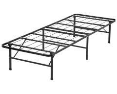 FDW Black Metal Bed Frame Platform Twin Size 14 Inch Heavy Duty Steel