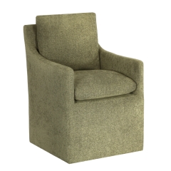 Upholstered Dining Chair Modern Accent Chair, Green