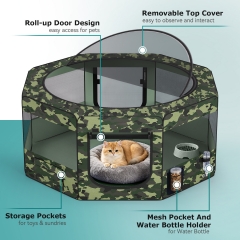 BestPet Portable Dog & Cat Playpen Foldable Enclosed Soft-Sided Crate Cage BestPet Portable Dog & Cat Playpen Foldable Enclosed Soft-Sided Crate Cage