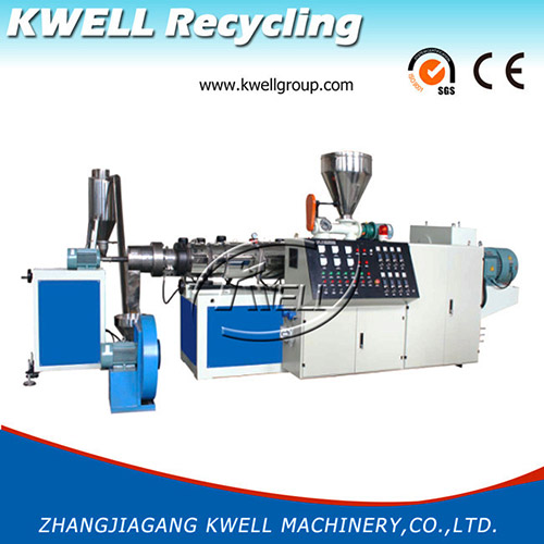 China cheap PVC powder hot cutting air cooling granulating pelletizing line