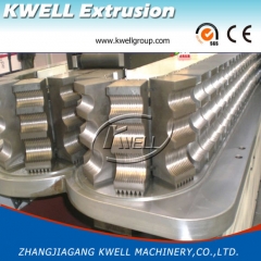 Plastic single wall corugated pipe extrusion machine line