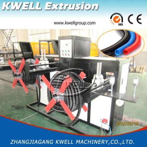 PE material single wall corrugated pipe extrusion line