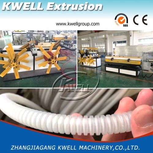 PP material single wall corrugated pipe extrusion line