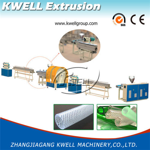 braided tubing pvc flexible extrusion machine