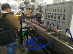 Machine testing inspection for PVC steel wire reinforced hose tube production extrusion line machine