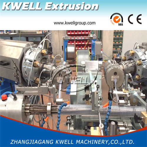 Double cavities Output PVC Spiral Helix Suction Hose extrusion Machine Kwell Group
