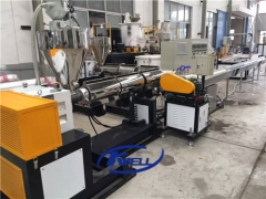 Machine testing-PVC spiral suction hose extrusion line