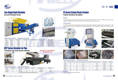 WTP Series Shredder for Pipe/ Trituradora para tubos de gran diámetro