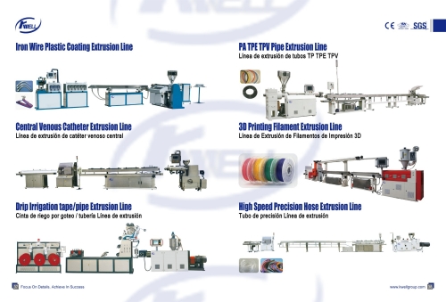 Iron Wire Plastic Coating Extrusion Machine Line