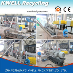 Wood plastic mixture recycling extruder pellet granule machine Kwell China