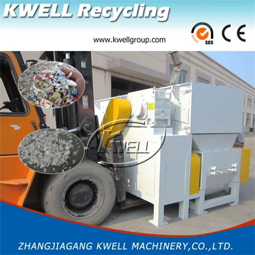 Waste HDPE PVC pipe shredder granulator combined machine Kwell