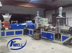 500-800kg/h PE PP film nonwoven bag three stage pelletizing recycling extruder line