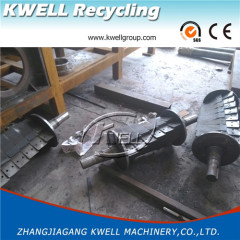 Solid rotor crusher for hard plastic lump Kwell