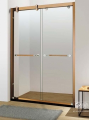 modern shower cabin stainless steel hardware