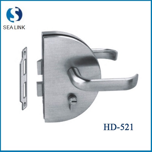 Glass door lock