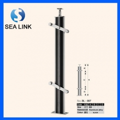 SL-007 304 Stainless Steel&Wooden Handrail/Railing/Balustrade for frameless glas...