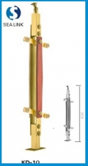 KD-10 304 Stainless Steel&Wooden  Handrail/Railing/Balustrade for frameless glas...