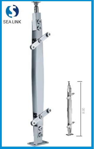 KD-04 304 Stainless Steel Handrail/Railing/Balustrade for frameless glass