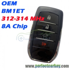 OEM BM1ET 312-314MHZ 8A Chip Smart Key for Toyota Hilux Fortuner 2015-2023