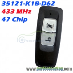 35121-K1B-D62 433MHz 47 Chip Motorcycle Smart Key for Honda