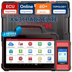 Launch X-431 PAD VII PAD 7 Elite Automotive Diagnostic Tool Support Online Coding Programming and ADAS Calibration