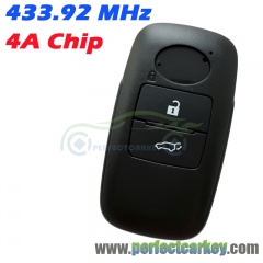 433.92MHz 4A Chip Smart Key for Toyota