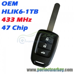 OEM HLIK6-1TB 433MHz 47 Chip Remote Head Key for Honda