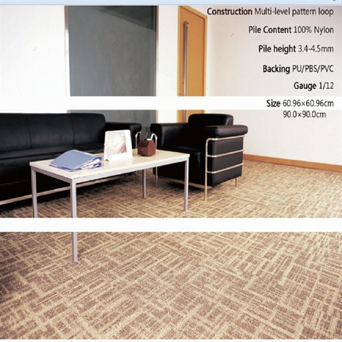 2017 Machine Made Floor Carpet Tiles50*50cm For Office