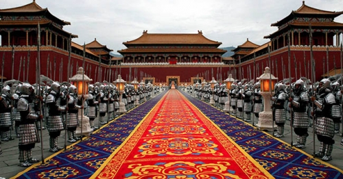 Huadecarpet Used In The China Famous Movie of "Curse Of the Golden Flower"