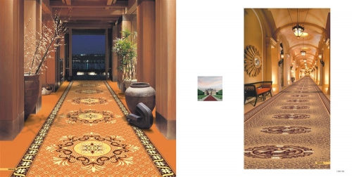 Chinese Style Decorative Axmisnter Carpet For 5 Star Hotel Corridor carpets