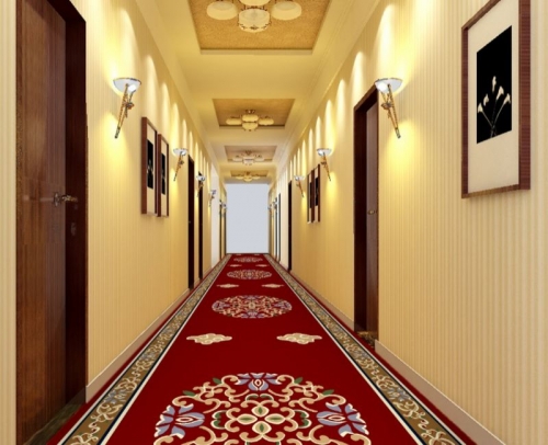 Red carpet Floral Carpet Color Design Pattern carpet For Corridor/Hallway