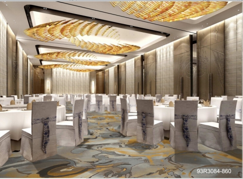 Natural Floral Pattern Carpet Hotel Carpet High-End Banquet Hall Carpet