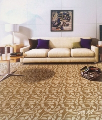 Machine made carpet technics floor carpet for hotel room with floral printed and CE certificate