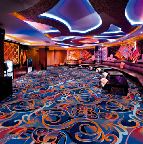 Woven Style Cut Pile Carpet Rolls For KTV,Night Club,Casino ,Cinema,etc.