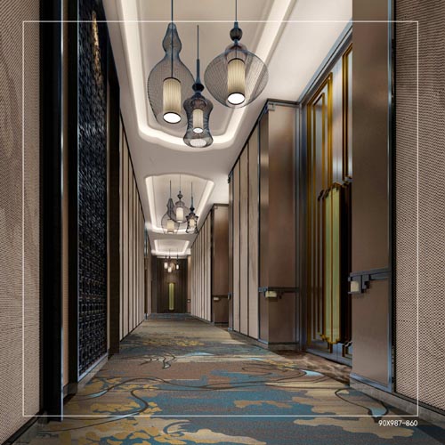 2017 New model use for hotel corridor carpet luxury corridor carpet banquet hall corridor carpet nylon printed