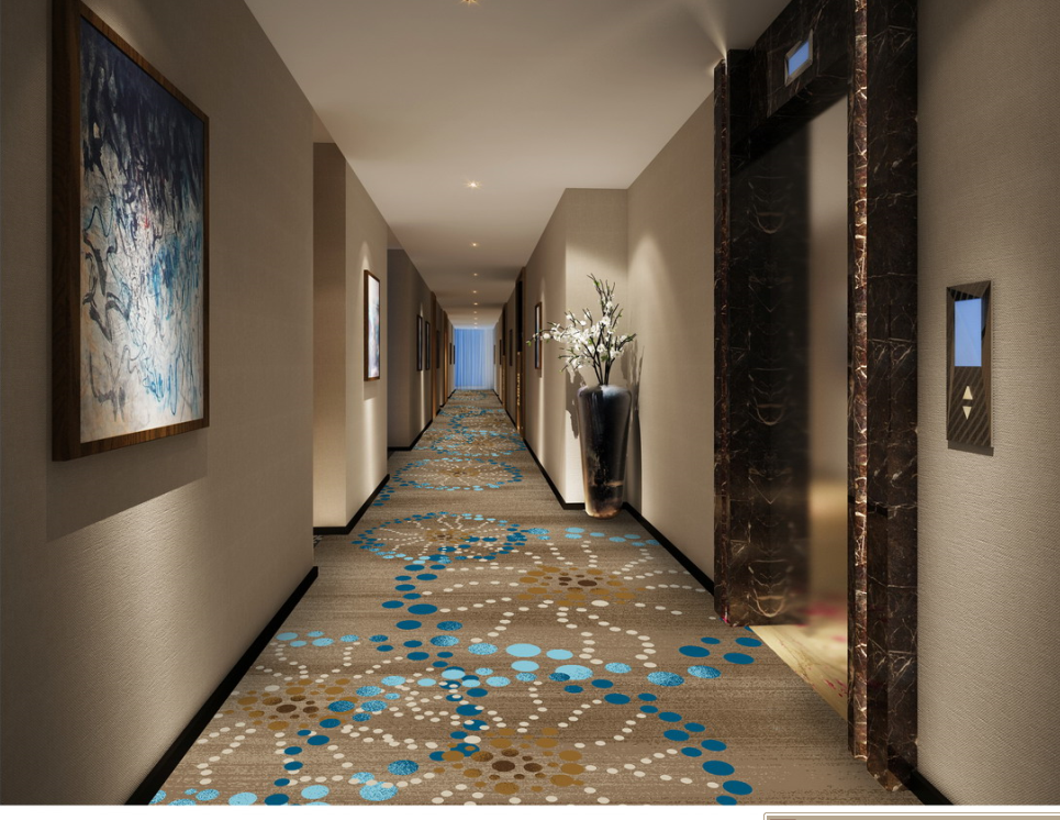 2017 New corridor nylon printed textile carpets high-end customizable carpets banquet hall corridor carpets