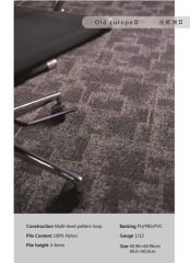 Hot Sale Nylon Carpet Floor Tiles Tufted Carpet Tiles For Offices